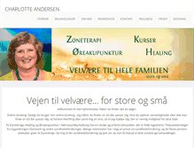 Tablet Screenshot of charlotteandersen.dk